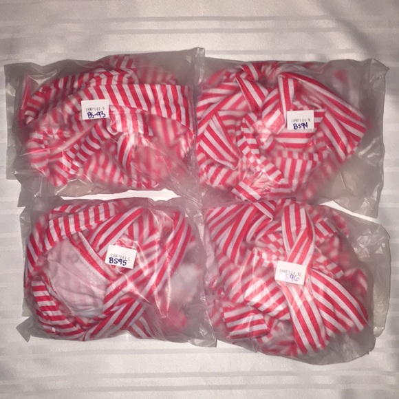 Sexy Striped High Waisted Bottom Knot Front Bikini - Picture 7 of 8